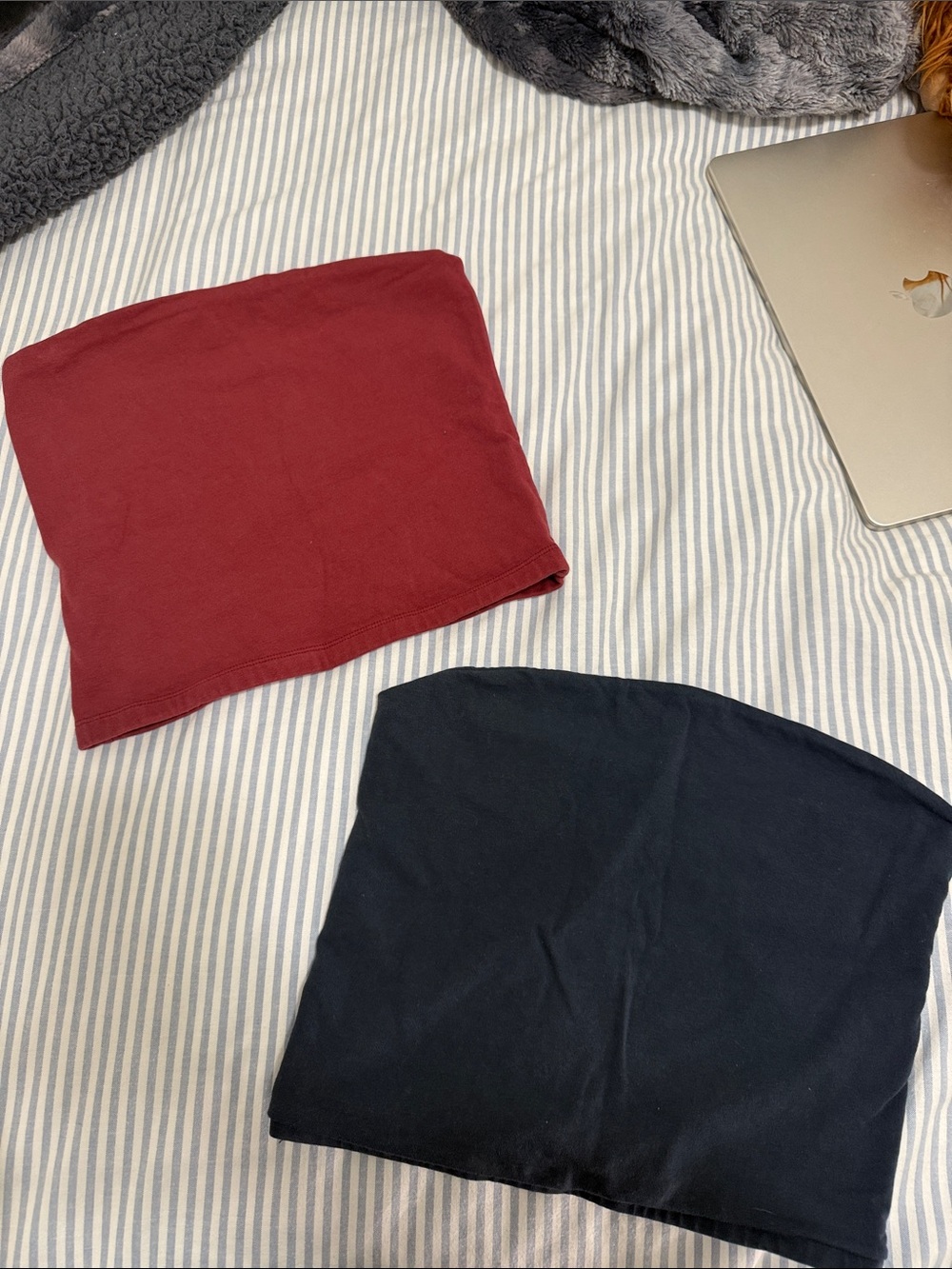 TWO FOR ONE Brandy Melville Tube Tops - Burgundy and Navy